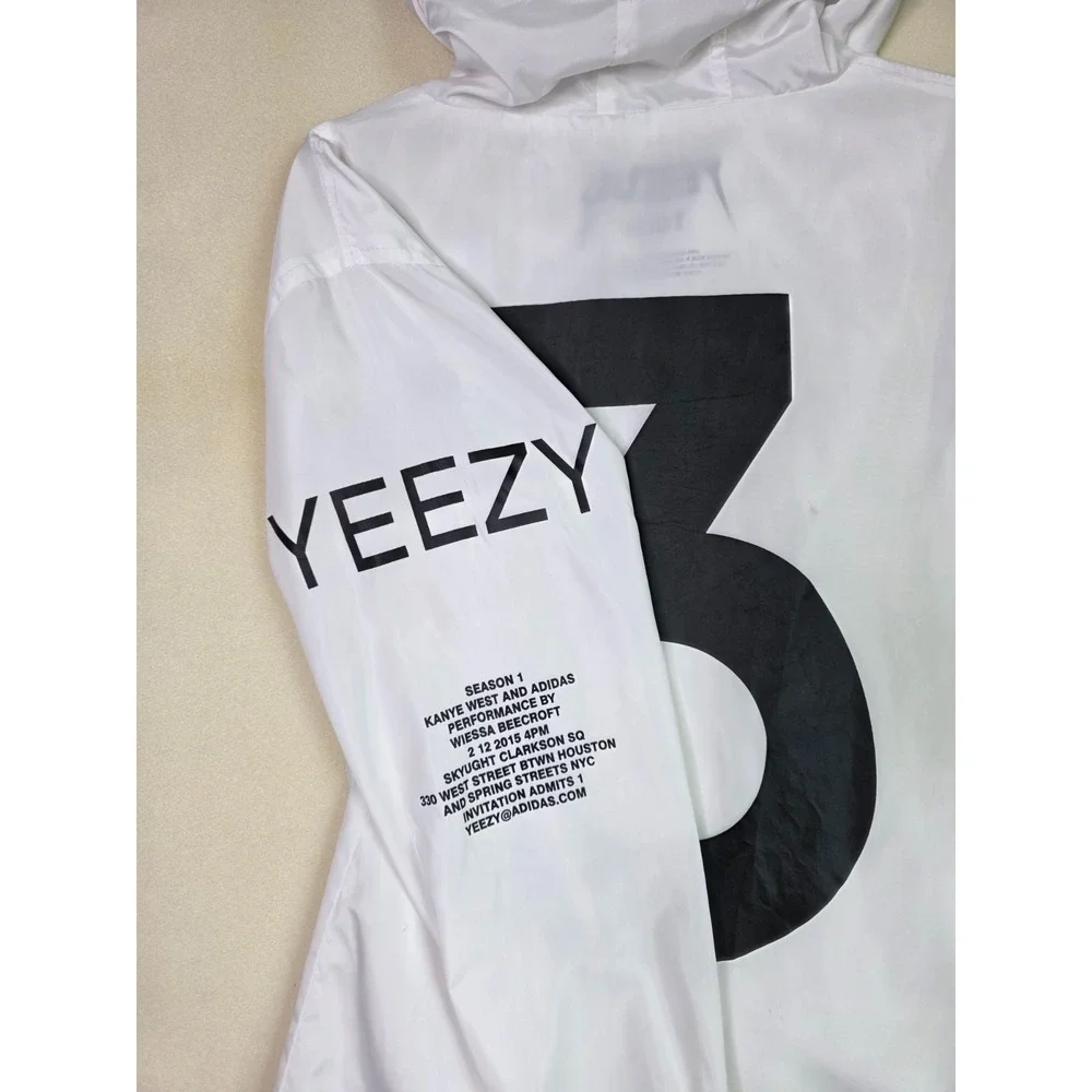 Adidas X Kanye West Yeezus‎ Tour Wind Jacket Size M White Black Windbreaker Rare